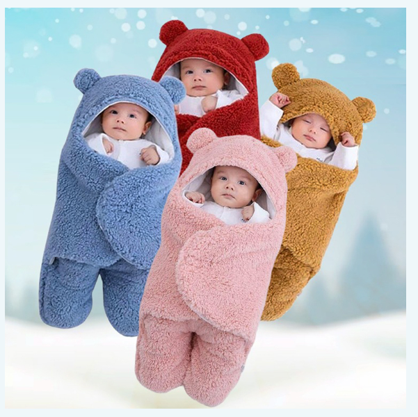 (১ পিস) Baby Sleeping Blanket Bag - এক্সট্রা সফট কিউট নবজাতক বেবি ব্ল্যাংকেট