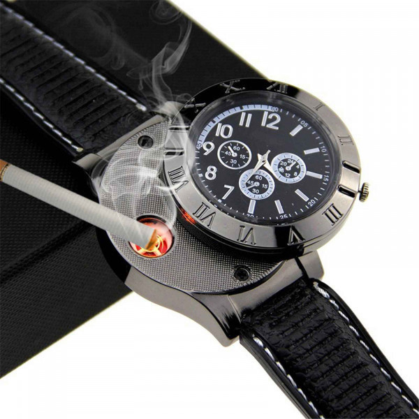 USB Electronic Cigarette Lighter Watch