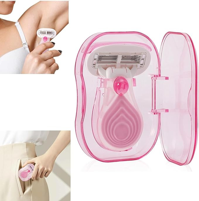 Mini Women’s Travel Razor (Pink) | ভ্রমণের জন্য স্টাইলিশ ও কমপ্যাক্ট শেভার ফর স্মুথ স্কিন