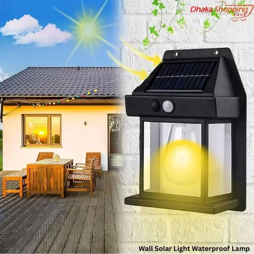 Outdoor Lighting Solution: 1200mAh ব্যাটারির সাথে Modern & Stylish Solar Wall Light!