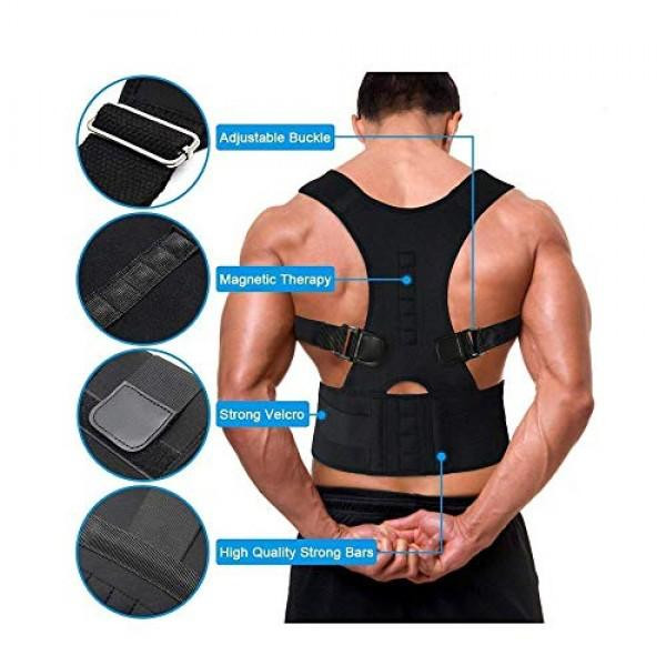 Real Doctors Sweat Belt Posture Brace Shoulder Back Support - অফিস ও দৈনন্দিন জীবনে আরামের জন্য পোস্টচার ব্রেস