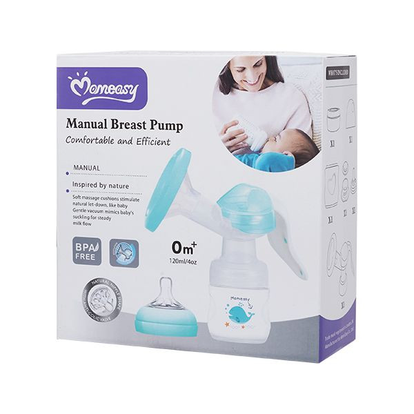 Momeasy Silicone Portable BreastCare Pump, Multicolor