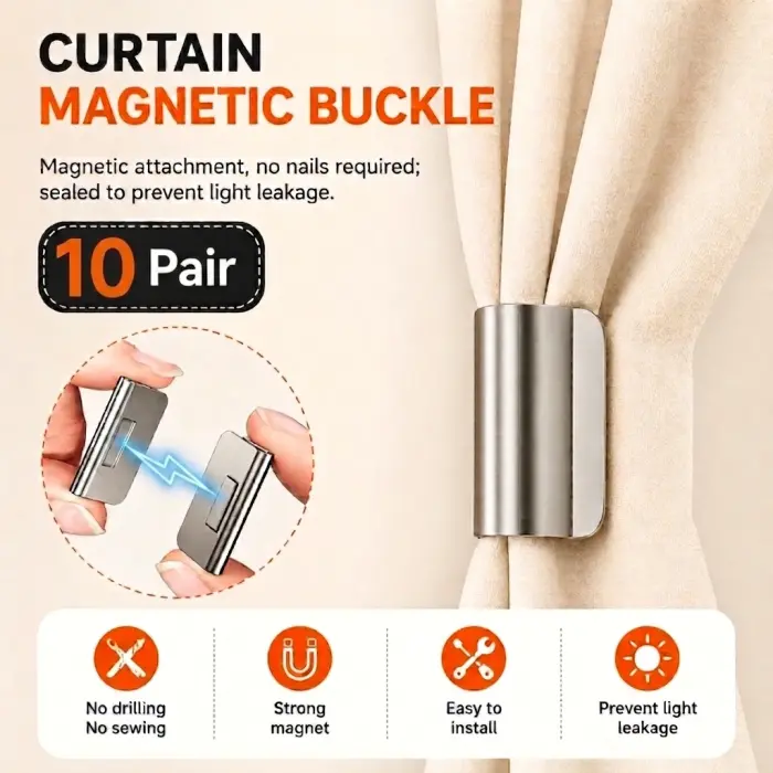 20pcs Premium Magnetic Curtain Clip Set (১০ জোড়া)